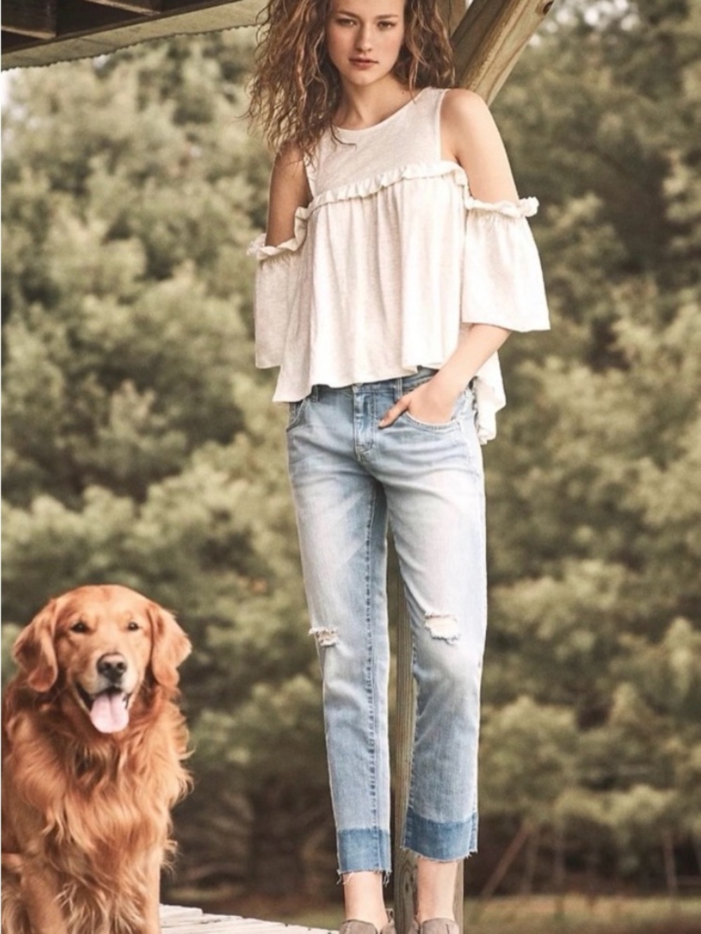 Pilcro EM Light Blue Boyfriend Jeans 26